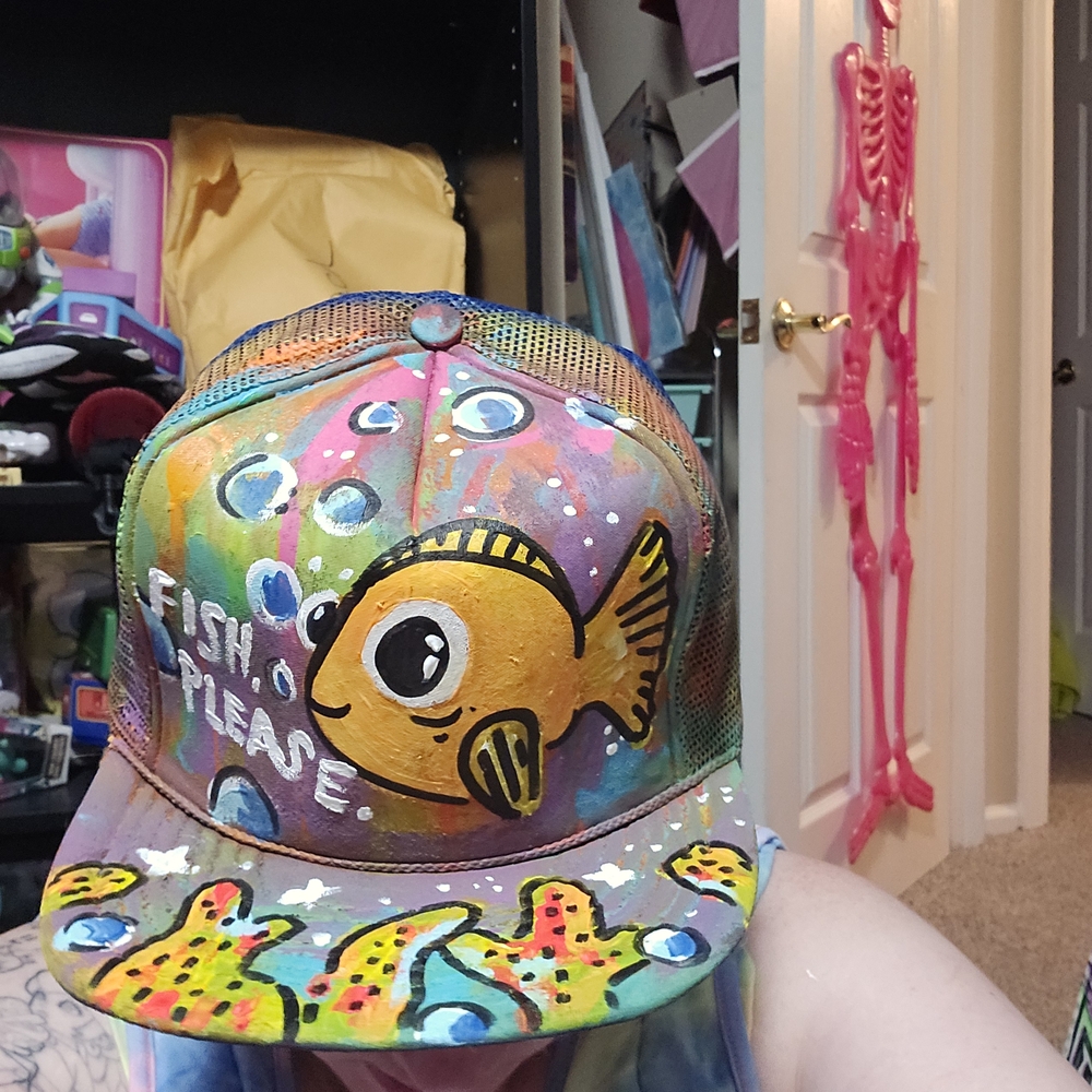 Colorful Fish-Themed Cap - Picture 2 of 3